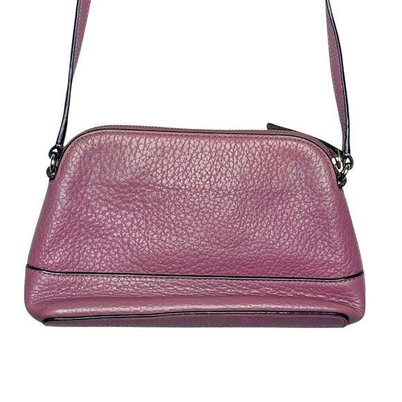 Kate Spade Hanna Bay Pink Purple Crossbody Bag Handbag Pebbled Leather - Picture 3 of 6